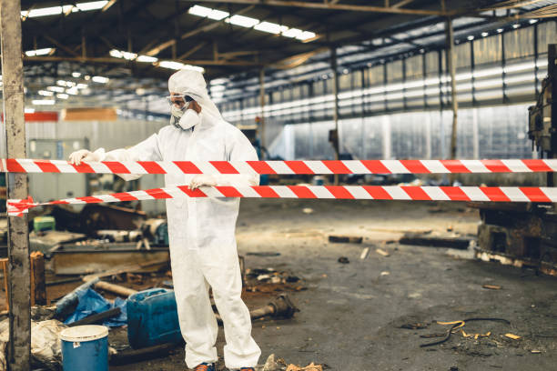 Professional Biohazard technician working in Williston, NC
